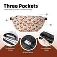 thumbnail image 4 of Naloa Forest Squirrel Nuts Print Running Belts for Men Women,Running Fanny Pack with 2-Zipper Pockets,Waterproof Waist Pack for Travel Hiking Running Outdoor Sports, 4 of 8