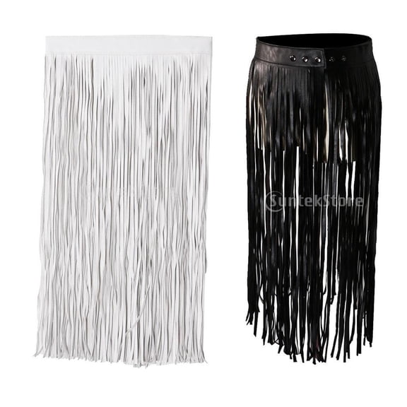 Yunhgft 2 Fringe Tassel Boho PU Leather Lady Belt High Waist Bikini Long Belts Wrap
