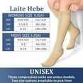 thumbnail image 7 of 4 Pairs-Compression Socks for Women&Men Circulation-Best Support for Nurses,Running,Athletic, 7 of 7