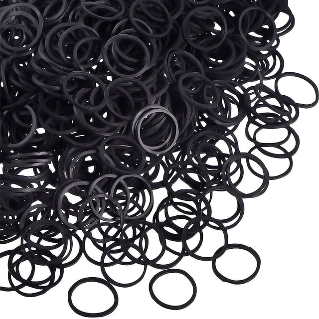 1200 Mini bandas de goma bandas elásticas suaves para trenzas de cabello para niños banda de goma de PU lazo para el cabello Alta elasticidad, duradero y antienvejecimiento