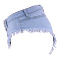 thumbnail image 5 of Women's Sexy High Waisted Stretch Mini Denim Shorts Hot Pants, 5 of 6