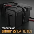 thumbnail image 2 of Noco Battery Box BG27 HM327BKS; Fits Group 27 Automotive/Marine/RV Batteries; Snap-Top; Rugged Design; Black; Reinforced Plastic; Fully Ventilated; UV Resistant, 2 of 7