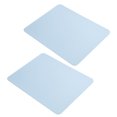 thumbnail image 4 of alfombrillas de ratón de cuero PVC impermeable para escritorio, cojín para oficina, hogar, protector de ratones, 27 x 21 cm, color azul claro, 4 of 5