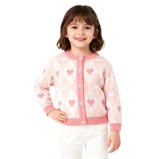 RXMEKW Longue Robe Chandail, Cardigan en Tricot Décontracté avec Design Petit Lapin pour Femmes