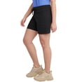 thumbnail image 3 of DONYUDE Women's Jersey Pocket Shorts, Drawstring Cotton Jersey Shorts, 7" Inseam, 3 of 6