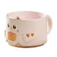thumbnail image 2 of Fridja Sales Small Cartoons Cats Stacking Cup Mug Home Office Coffee Cup Originality Personality Ceramic Cup, 2 of 5