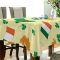 thumbnail image 3 of GZHJMY St. Patrick's Day Hats Clover Tablecloth, Rectangle Waterproof Washable Polyester Table Cover for Picnic Dinner Holiday Party Decor, 60 x 108 Inch, 3 of 7