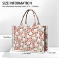 thumbnail image 3 of Large Capacity Tote Bag,Cute Cartoon Rose with Dog Bulldog Handbag Fashion Luxury Tote Bag,15.7"x13"x 5.1" Inches,Laptop Compatible, 3 of 6