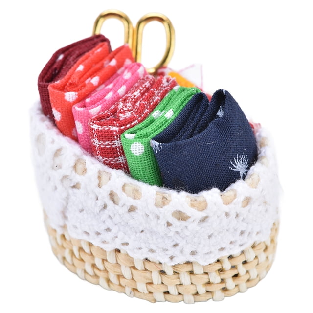 Caja de agujas, herramientas, juguetes, kit de costura para casa de muñecas, kit de costura en miniatura 1:12, accesorios para casa de muñecas, diseño a prueba de futuro