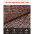 thumbnail image 5 of Heavy-Duty 90% UV Block Shade Cloth, 10ft x 12ft Pergola Cover for Garden, Backyard & Outdoor - Brown, 5 of 10