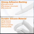 thumbnail image 3 of 6pcs Car Door Edge Guards Protectors Silicone Side Door Edge Trim Strip White, 3 of 7