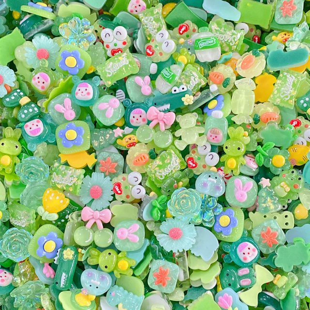 Bonitos dibujos animados de dulces, venta al por mayor, cabujones de resina Kawaii con parte posterior plana, dijes para fabricación de joyería, horquilla para el pelo DIY, funda para teléfono, juguet