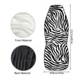 thumbnail image 5 of ZIATUBLE Zebra Stripes Car Seat Dust Cover Anti-Slip Front Auto Seat Cover Universal Fit Cars Sedan SUV Car 2 Piece Elastic Vehicle Bucket Seat Cover Interior Accessories Decoration, 5 of 7