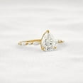 thumbnail image 2 of SOLITAIRE JEWELS 1.90CT Pear Cut Moissanite Diamond Solitaire Marquise Pave Engagement Ring for Women Solid 14k Yellow Gold, 14k Yellow Gold Solitaire Ring, 2 of 6