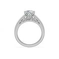 thumbnail image 2 of 1.00 Ct Princess Cut Natural Diamond Stylish Solitaire Ring for Anniversary Solid 14K White Gold Size 4, 2 of 8