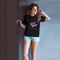 thumbnail image 2 of ZCFZJW He/She is Mine Couple T-Shirts for Women Men Valentine's Day Casual Short Sleeve Round Neck Couples Matching Shirts Holiday Outfits Tops Black Women-XL, 2 of 6