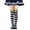 Gray Black, variant on Kids Halloween Long Striped Knee High Socks 3D Bee Witch Thin Tube Socks for Girl Halloween Costume Accessories