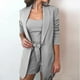 thumbnail image 4 of Conjuntos de mujer Traje de mujer de tres piezas sólido con chaleco + Chaqueta de traje + Pantalones cortos Fridja  fhjkhfk456544, 4 of 9