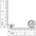thumbnail image 6 of Gem Stone King 925 Silver and 10K Yellow Gold Pink Moissanite and F - G Lab Grown Diamond Engagement Ring for Women | 2.70 Cttw | Oval 9X7MM | Gemstone Birthstone | Size 6, 6 of 6