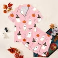 thumbnail image 5 of Leey-World Matching Halloween Pajamas Toddlers Halloween Baby Kids Girl Pumpkin Pajama Set Jammies Button Down Sleepwear Pjs for Girls 2T 3T 4T 5T 6T 7T 8T, 5 of 5