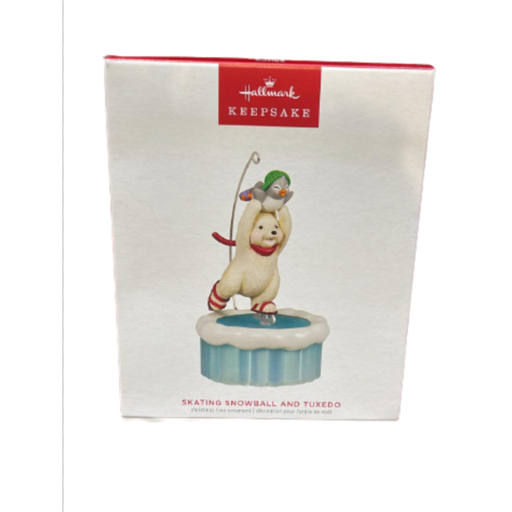 Hallmark Keepsake Christmas Ornament Skating Snowball and Tuxedo 2023