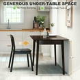 thumbnail image 5 of Resenkos 47.2" Mid-Century Modern Rectangle Dining Table, Seats Four People and Features a Sturdy Rubberwood Frame for Your Dining Room, Mahogany, 5 of 7