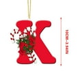 thumbnail image 5 of 26 Letters Christmas Tree Decoration Pendant,Initial Christmas Christmas Tree Ornaments,Personalized DIY Alphabet Candy Cane Ornments with Hanging Rope,Christmas Decoration Xmas Tree Decor, 5 of 8