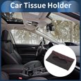 thumbnail image 2 of Unique Bargains Car Tissue Holder Car Tissue Box Organizer Grid PU 8.86"x4.72"x0.79" Black 1Pc, 2 of 6