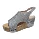 thumbnail image 1 of Amzcrzy Zapatos de mujer,Zapatos de mujer,Zapatillas de mujer, Zapatos de tacón bajo para mujer, suela gruesa, estilo retro, con boca de pez y sandalias con lentejuelas Sandalias Mujer Zapatillas De, 1 of 4