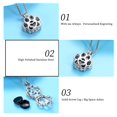 thumbnail image 4 of Pet Cremation Jewelry For Ashes For Dog/Cat Paw Stainless Steel Memorial Locket Urn Necklace Inside Mini Case Keepsake Cremation Jewelry Women Men, 4 of 6