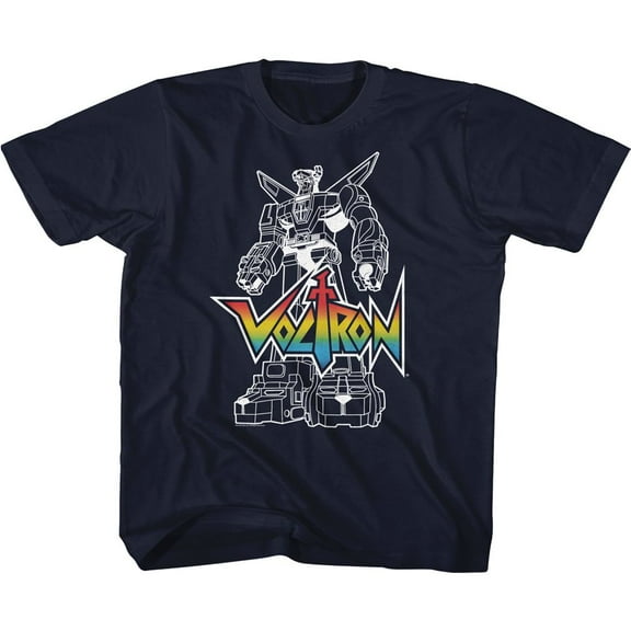 Voltron withlogo Navy Youth T-Shirt M (10-12)