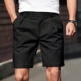 thumbnail image 2 of Mens Dress Shorts Summer Lightweight Breathable Straight Leg Loose Fit Business Casual Shorts with Pockets, 2 of 7
