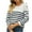 Black, variant on Babysbule Plus Size Womens Sweaters Women's Knitted Striped Pullover Fashion Casual Long Sleeve Sweater Women's Fashion