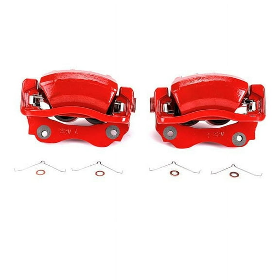 Powerstop S2778 PSBS2778 FRONT RED POWDER COATED PERFORMANCE CALIPERS