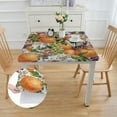 thumbnail image 2 of HAOXIT Orange Tree Square Flower Table Cloth Polyester s for Home Decor, Parties, Picnic 40*40, 2 of 8