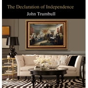 ELITEART-The Declaration of Independence By John Trumbull Oil Painting Reproduction Giclee Wall Art Canvas Prints-Framed :21x 29