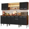 thumbnail image 1 of Cocina Integral Madesa Emilly Smile 233cm Marrón/Negro, 1 of 10