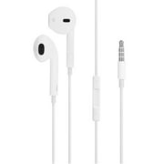 Apple Ear-Pods In-Ear Earbuds with Mic and Remote Earbud Headphones iPhone iOS, White (New Open Box)