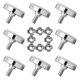 thumbnail image 3 of 8 juegos de pies niveladores giratorios ajustables niveladores de muebles tornillo (colores surtidos), 3 of 5