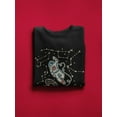 thumbnail image 3 of Constellations Around Astronaut Sweatshirt Men -Image by Shutterstock, Male 3X-Large, 3 of 4