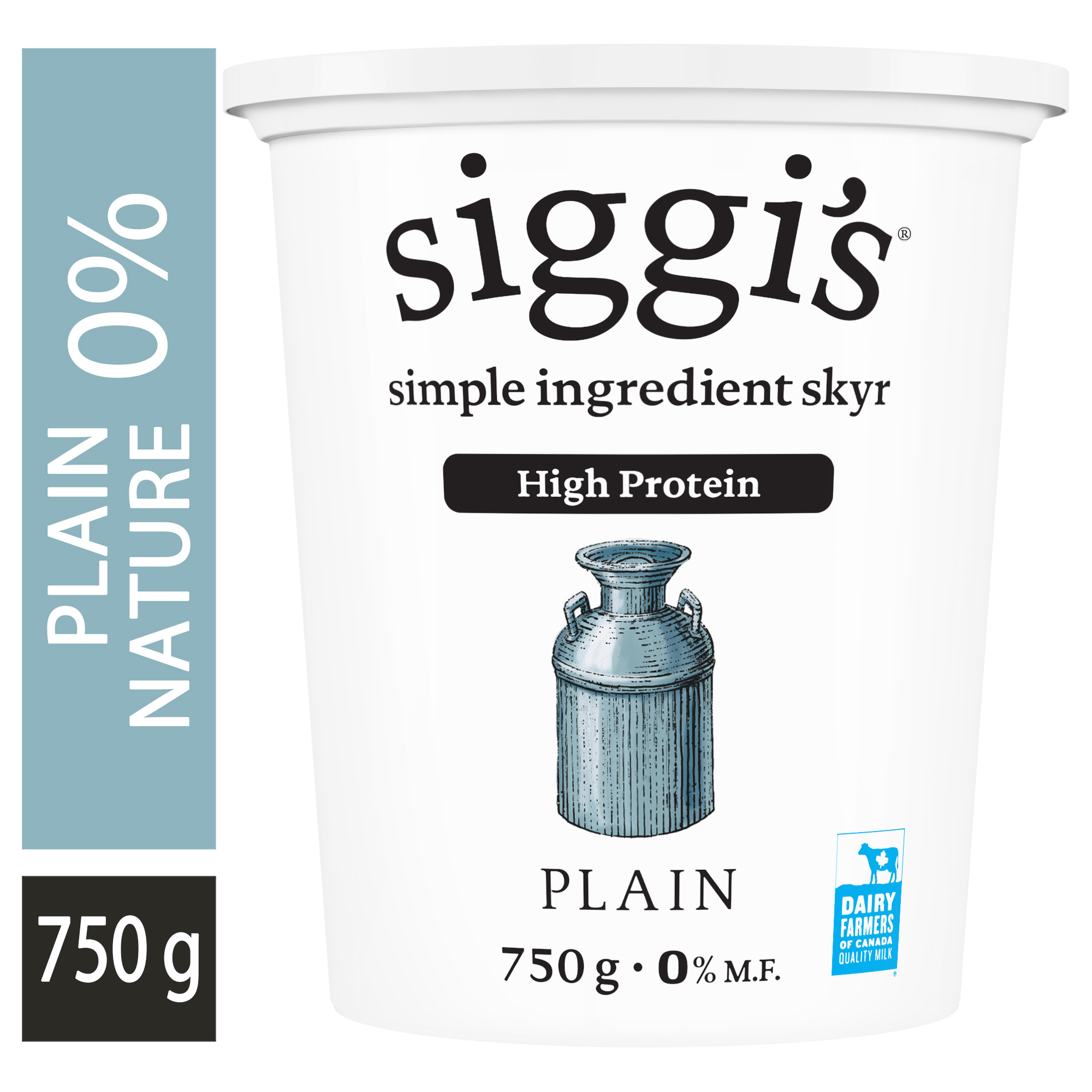Siggi&amp;#39;s Skyr Yogurt Plain 0%, High Protein, 750 g - Walmart.ca
