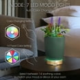 thumbnail image 4 of Earnest Living Essential Oil Diffusers Plant Home Scent Aroma Green Ceramic 100ml Timer Night Lights, 4 of 8