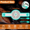 thumbnail image 3 of PADUKU Silicone Bread Sling Dutch Oven Non-Stick Easy Clean Reusable Bread Baking Mat, 8.3in Long Handles Dough Mat, Sourdough Starter Kit With Basting Brush & Silicone Spatula, 3 of 8
