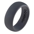 thumbnail image 2 of Honor Eternity Ring Men's Silicone Ring Wedding Band (Graphite Grey, 10), 2 of 6