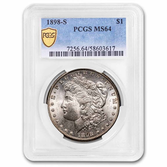1898-S Morgan Dollar MS-64 PCGS
