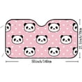 thumbnail image 3 of GZHJMY Car Windshield Sunshade Cute Panda Pink Heart, Foldable Car Visor Front Window Sun Shade for SUV Car 55 x 27.5 inch Keep Vehicle Cool, 3 of 6