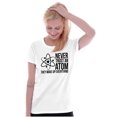 thumbnail image 3 of Never Trust An Atom Science Nerd Joke Womens Fitted Plus Size Graphic Tee Brisco Brands 3X, 3 of 5