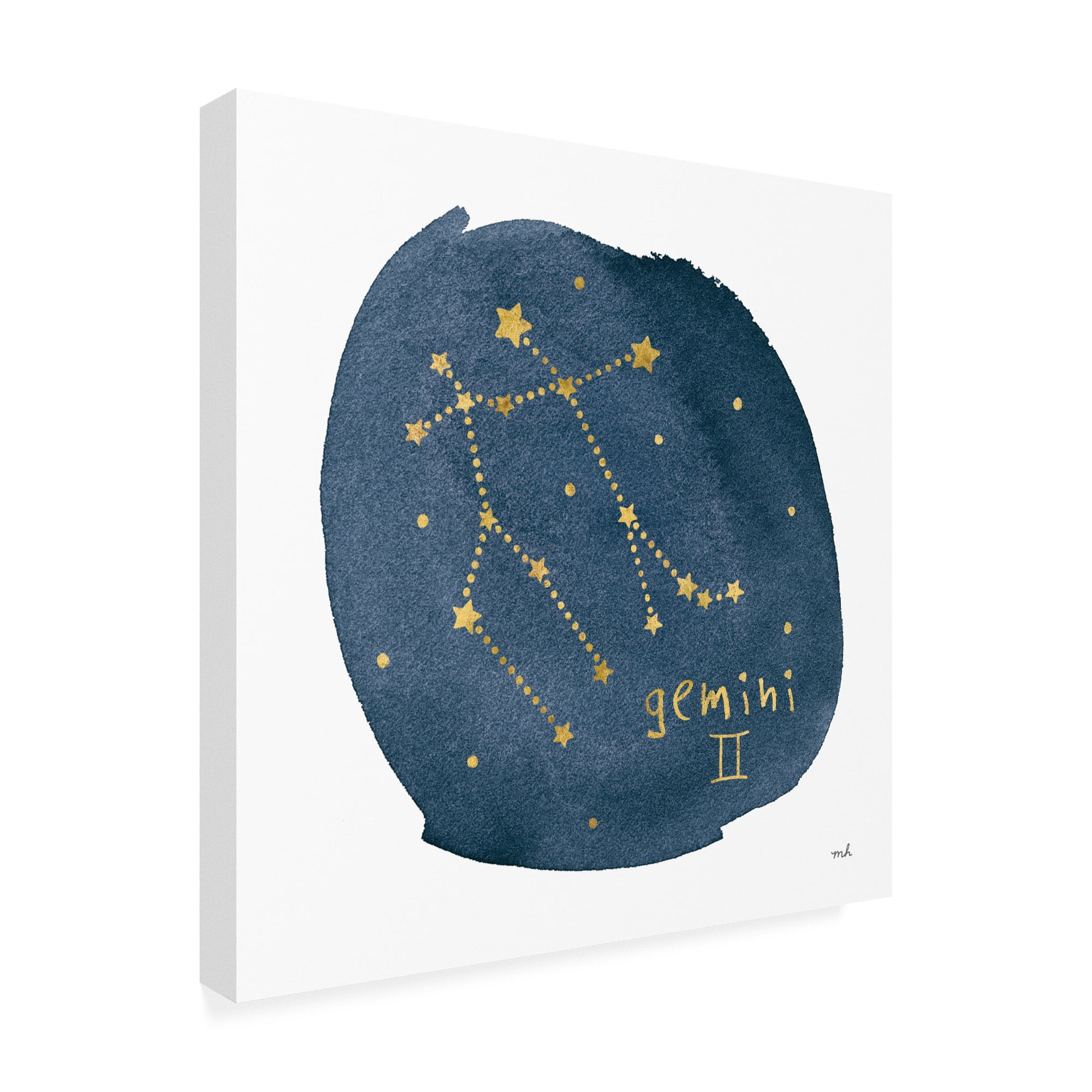 Trademark Fine Art 'Horoscope Gemini' Canvas Art by Moira Hershey