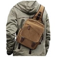 thumbnail image 1 of Bandolera WEPLAN Sling Bandolera de lona caqui, 1 of 9