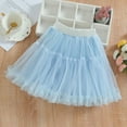 thumbnail image 2 of oqasdz Girls Skirts For Kids Layered Elastic Waist Solid Color Lace Mesh Party Evening Performance Cake Dress Casual Relaxed Fit Outdoor Daily Wear Size 2 Y-3 Y, 2 of 3